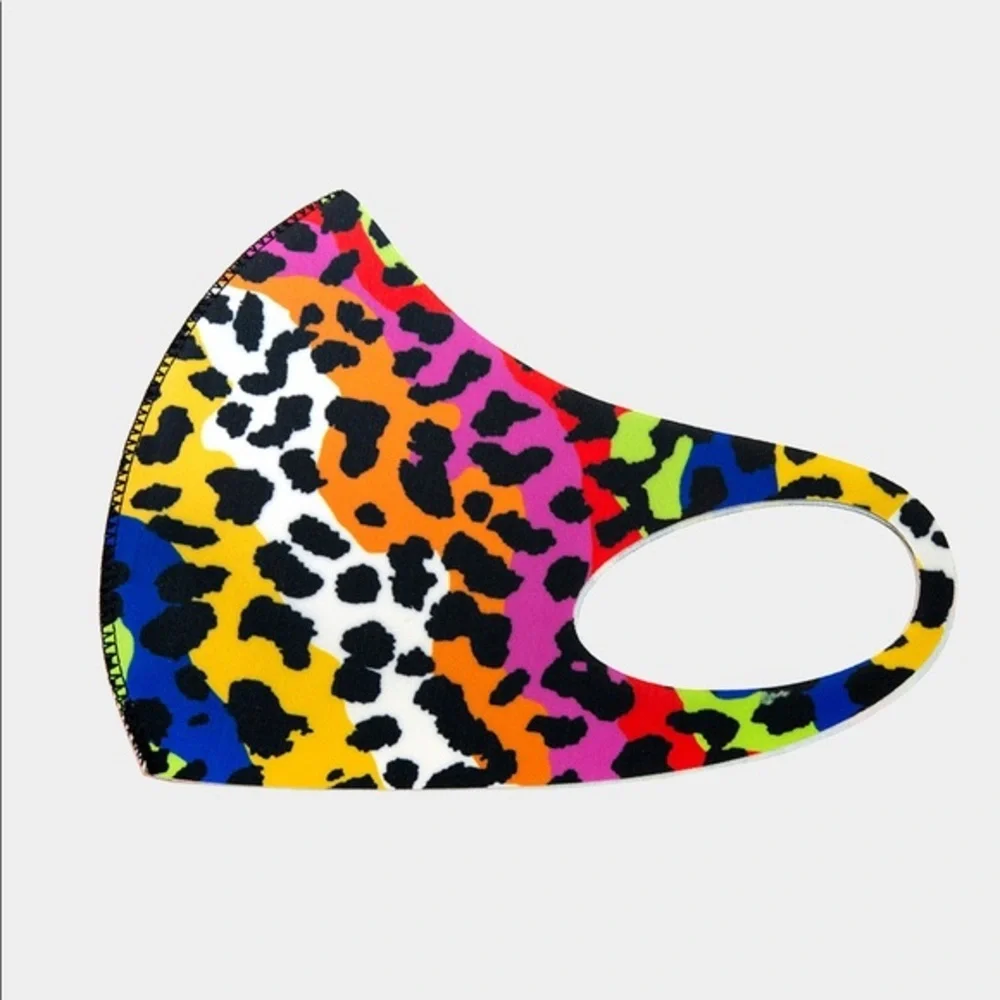 Leopard print mask